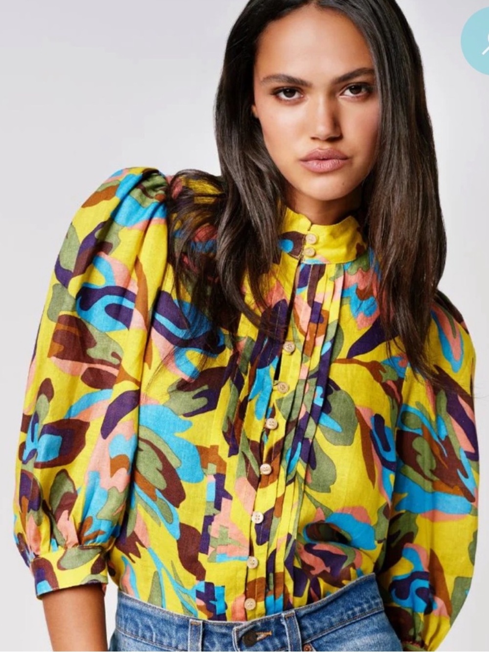 NEW  SMYTHE Frontier Button Up  Blouse Top . 100% Premium Linen   M